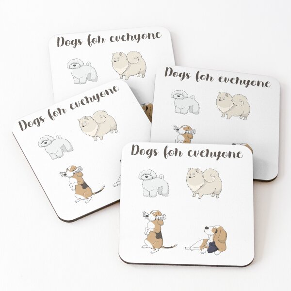Item preview, Dogs for everyone three Cute dogs pattern playing designed and sold by Giovanni's  Brown Quotes.