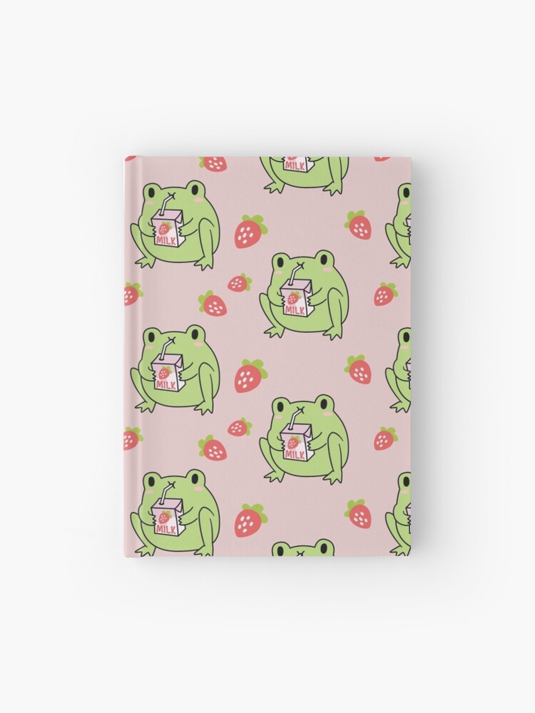 Cute Strawberry Milk Frog Pin for Sale by ElectricFangs
