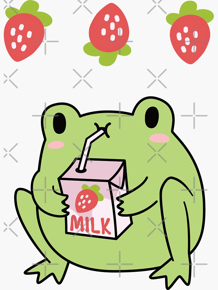 Frog Water Drinking straw - Frog - Sticker