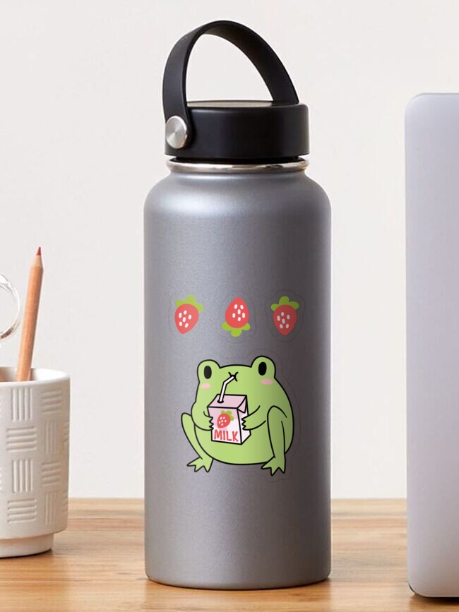 Frogued Drinking Bottle Cute Portable Plastic Milk Cartoon Shaker