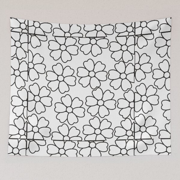 Item preview, Vintage Flower Pattern, Black and White floral patterns , Cool flower patterns  designed and sold by garniturex.
