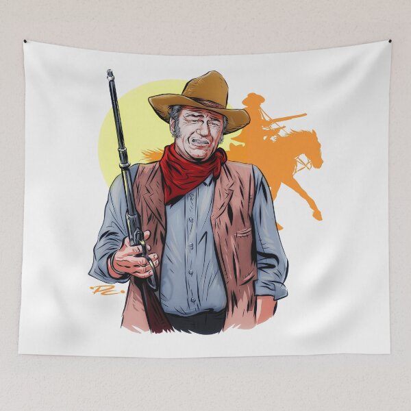 Item preview, John Wayne - An illustration by Paul Cemmick designed and sold by TIGERDAVER.