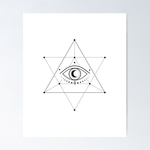 Item preview, Esoteric Geometric Triangle Eye designed and sold by SzilviaHDesign.