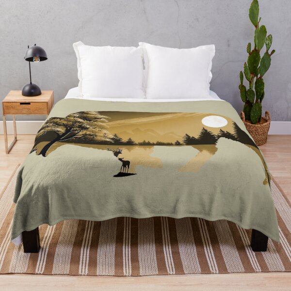 Item preview, Buffalo Nature Scene Design gold designed and sold by Paula Helit.