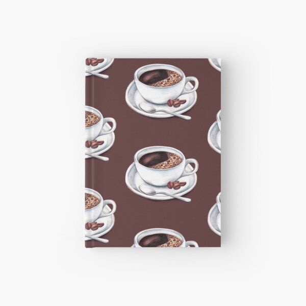 Caffeine Fix Pattern Hardcover Journal