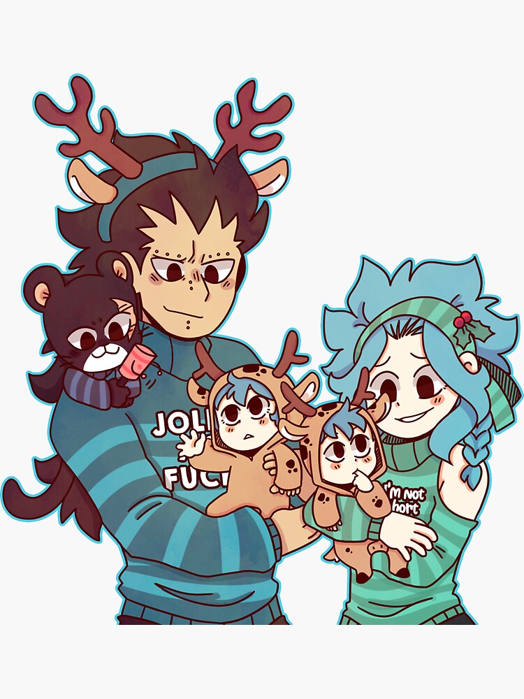 Christmas Gajevy family Sticker for Sale by Dragnoodles