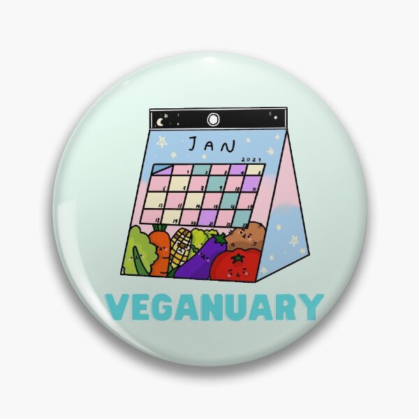 Item preview, Veganuary cute calendar 2021 designed and sold by itzzRebecca.