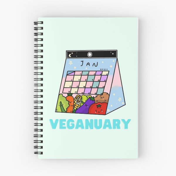 Item preview, Veganuary cute calendar 2021 designed and sold by itzzRebecca.
