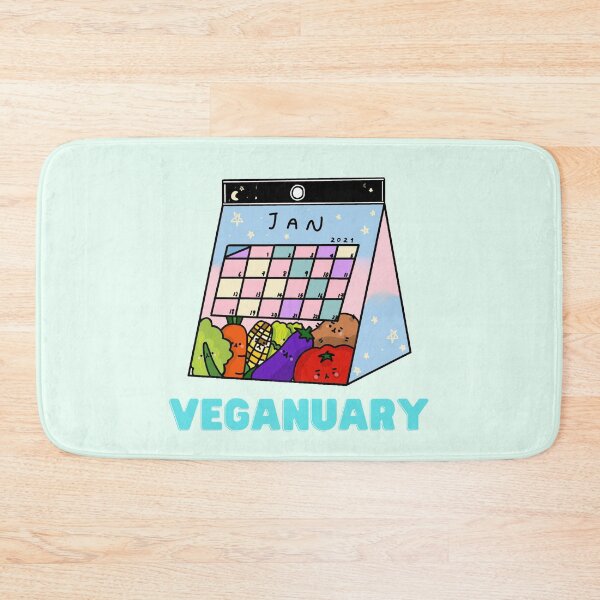 Item preview, Veganuary cute calendar 2021 designed and sold by itzzRebecca.