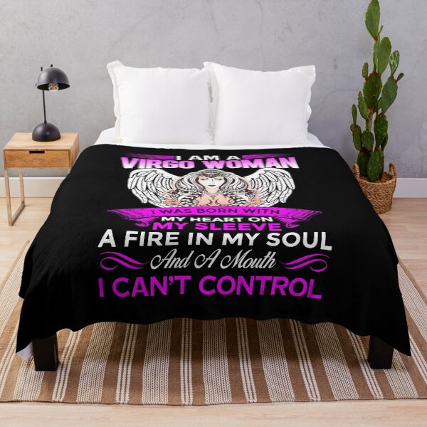 Item preview, I Am A Virgo Woman, I Was Born With My Heart On My Sleeve, A Fire In My Soul and A Tongue I Can't Control designed and sold by pradeeprajput.