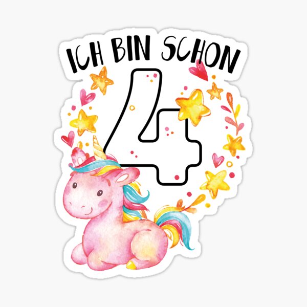 DazzJoy Einhorn Geburtstagskerze Zahl 4 - Weiße Pailletten Kerze Für Mädchen 4. Geburtstag