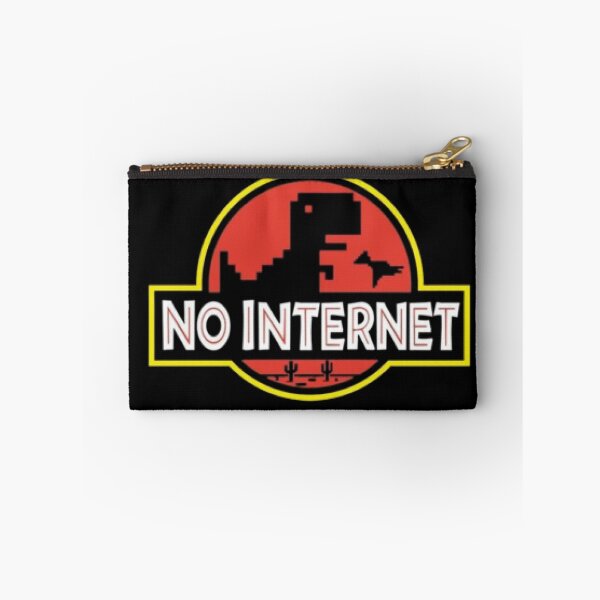 Item preview, NO INTERNET DINOSAUR with black background designed and sold by SpotLYght.