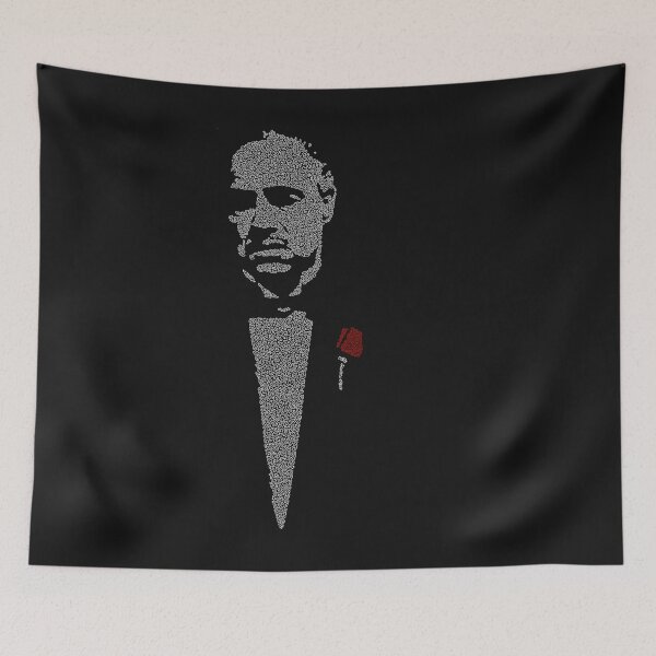 Item preview, Scene from The Godfather made up of small curved shapes designed and sold by AmoebaLine.