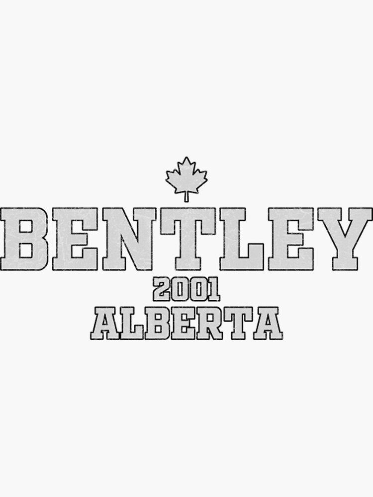 "Bentley Bentley Alberta" Sticker for Sale by FlatSixGraphic Redbubble