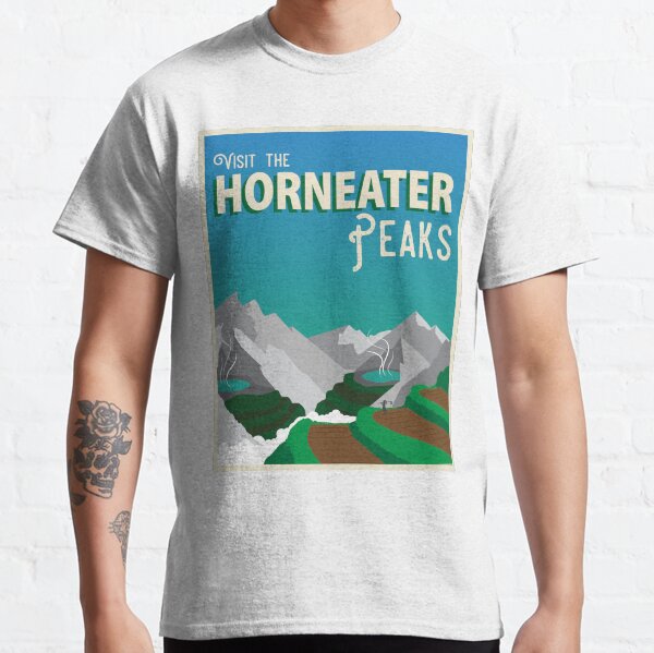 Horneater Peaks Vintage Travel Poster Classic T-Shirt