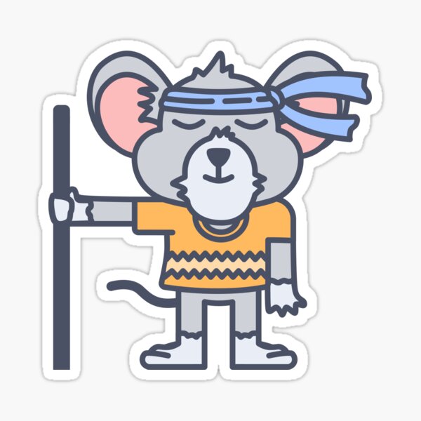 Mouse Ninja Sticker