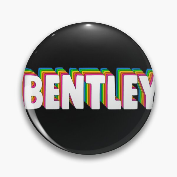 Item preview, Bentley Hello My Name Is Bentley Rainbow Name Tag designed and sold by FlatSixGraphic.