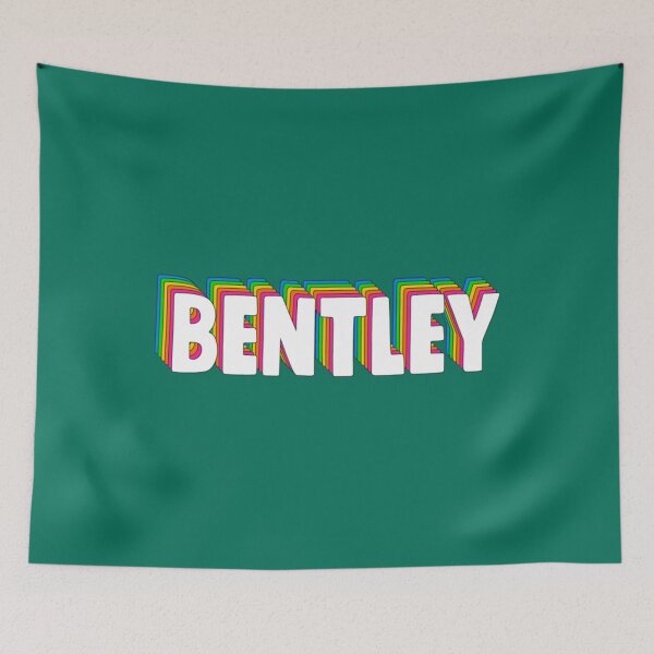 Item preview, Bentley Hello My Name Is Bentley Rainbow Name Tag designed and sold by FlatSixGraphic.