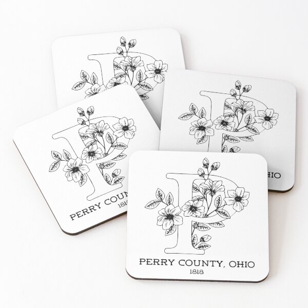 Item preview, Perry County, Ohio Floral | Black designed and sold by PerryCoConnect.