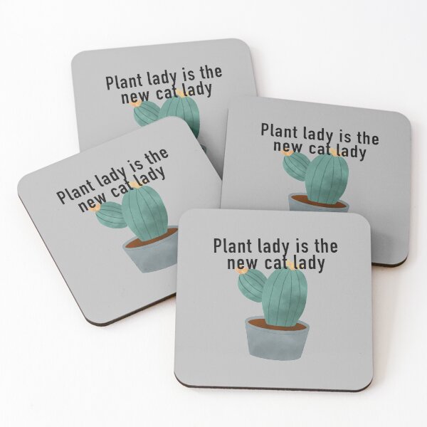 Item preview, Plant Lady is the New Cat Lady Stickers and T-shirts designed and sold by Paper Hearteu.