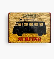 Gone Surfing Metal Print
