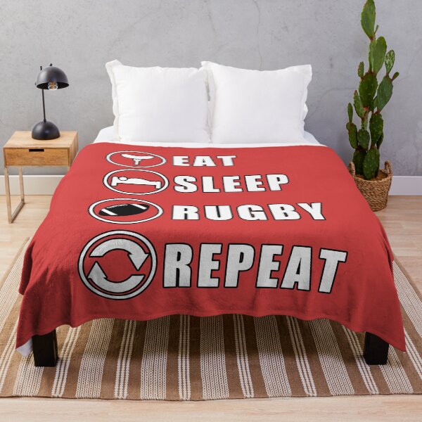 Item preview, Eat Sleep Rugby Repeat designed and sold by teledesign.