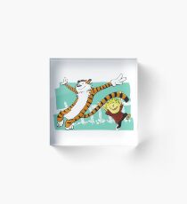 Calvin and Hobbes Dancing Acrylic Block