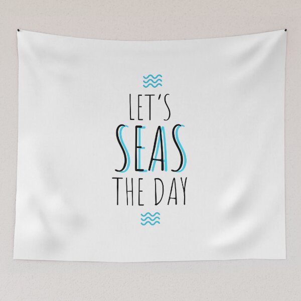 Item preview, REEF - BLUE LIFE - LET'S SEAS THE DAY - SEA LOVER  designed and sold by Tropical Blood.