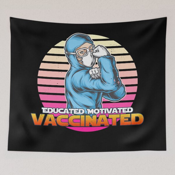 Item preview, Educated Motivated Vaccinated designed and sold by arendbotha.