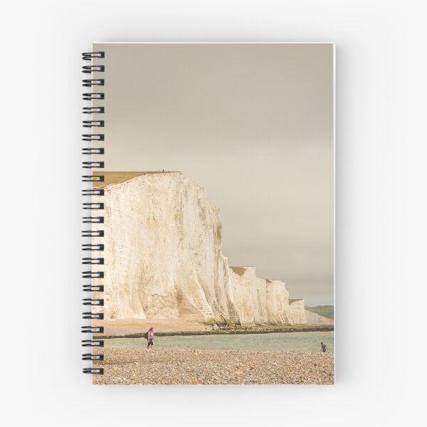 Item preview, Dramatic white cliffs and beach at Cuckmere Haven, Seven Sisters Country Park designed and sold by SnapTPhotograph.