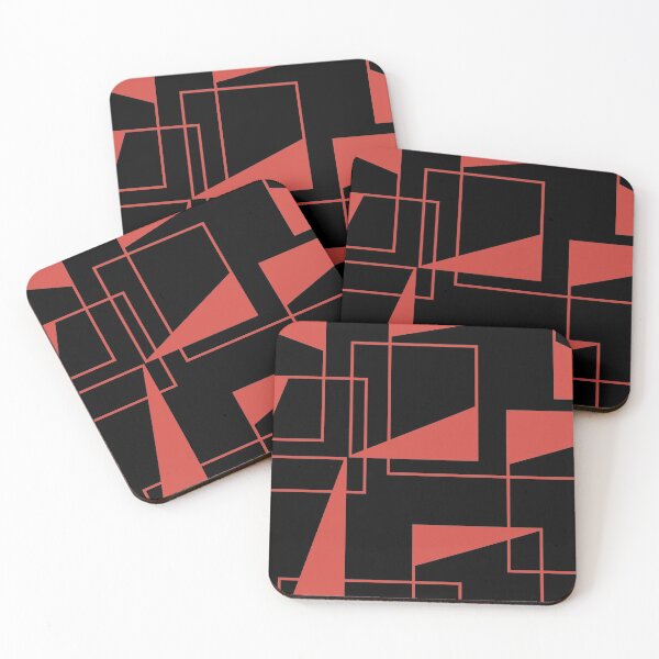 Item preview, Red, modern, dynamic, trendy, bold geometric pattern  designed and sold by theendup.