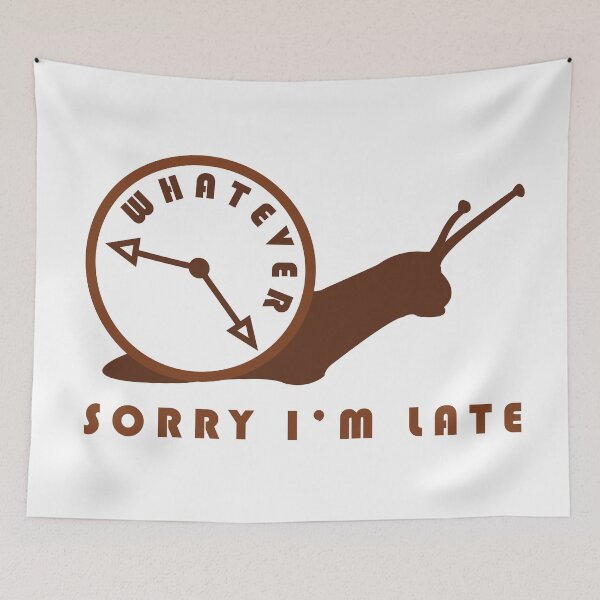 Item preview, Sorry I'm Late designed and sold by 7SistersGraphX.