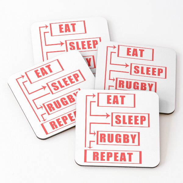 Item preview, Eat Sleep Rugby Repeat designed and sold by teledesign.
