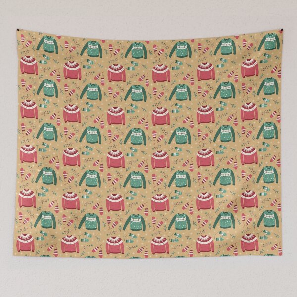 Item preview, Cozy Christmas pink and green designed and sold by Irenajh87.