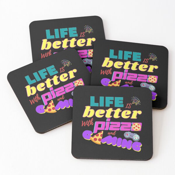 Item preview, Life is better with Pizza and Gaming designed and sold by lotusbud.
