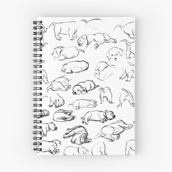 Item preview, Rough labrador puppy sketches designed and sold by Isa Bredt.