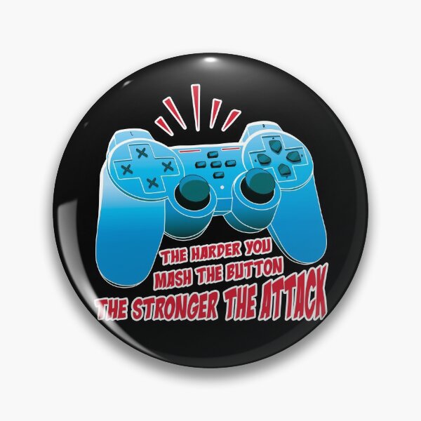 Item preview, Gaming Mash The Button Strong Attack Video Games designed and sold by OmmeDesigns.