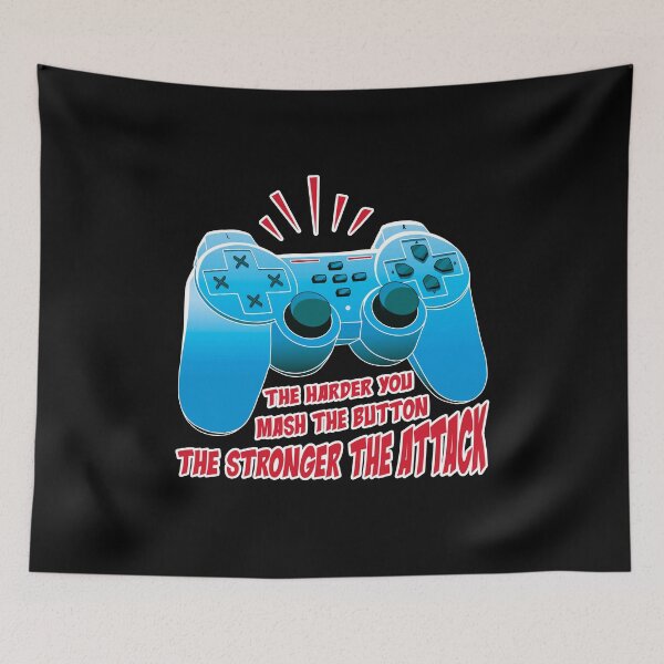Item preview, Gaming Mash The Button Strong Attack Video Games designed and sold by OmmeDesigns.