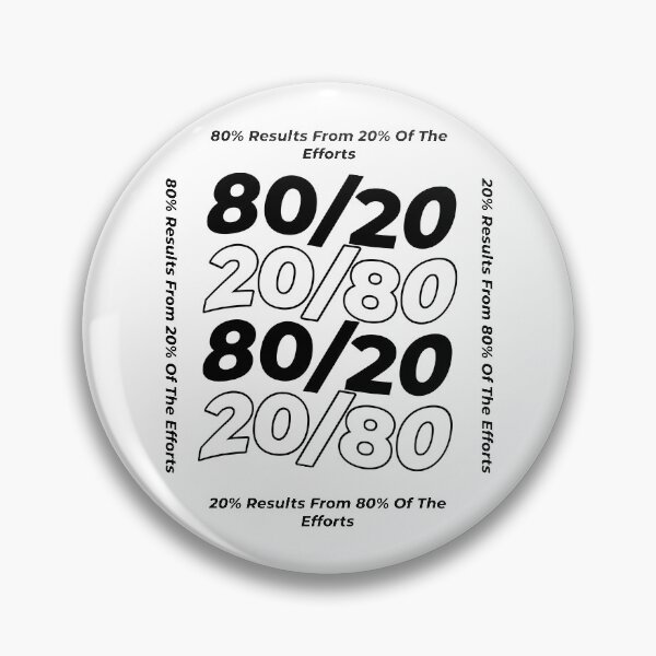 Item preview, Pareto Principle 80-20 Law designed and sold by DanLopesMerch.