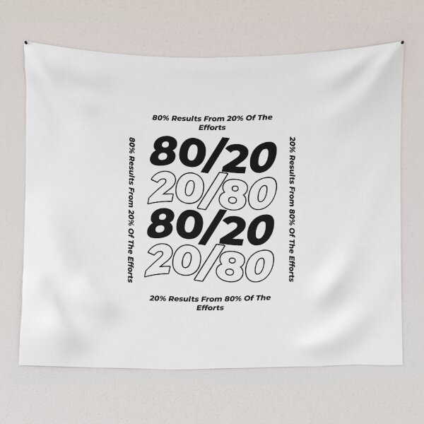 Item preview, Pareto Principle 80-20 Law designed and sold by DanLopesMerch.