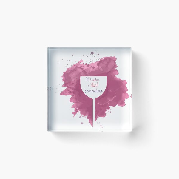 Item preview, It's wine o'clock somewhere with wine glass designed and sold by elgreko.