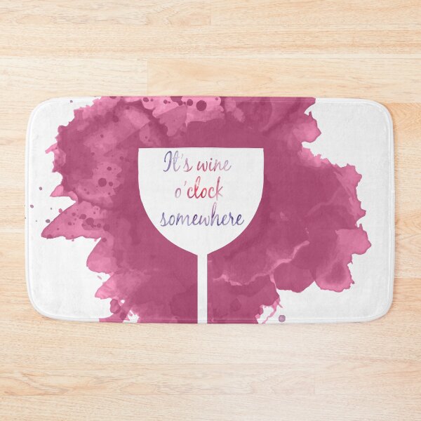 Item preview, It's wine o'clock somewhere with wine glass designed and sold by elgreko.