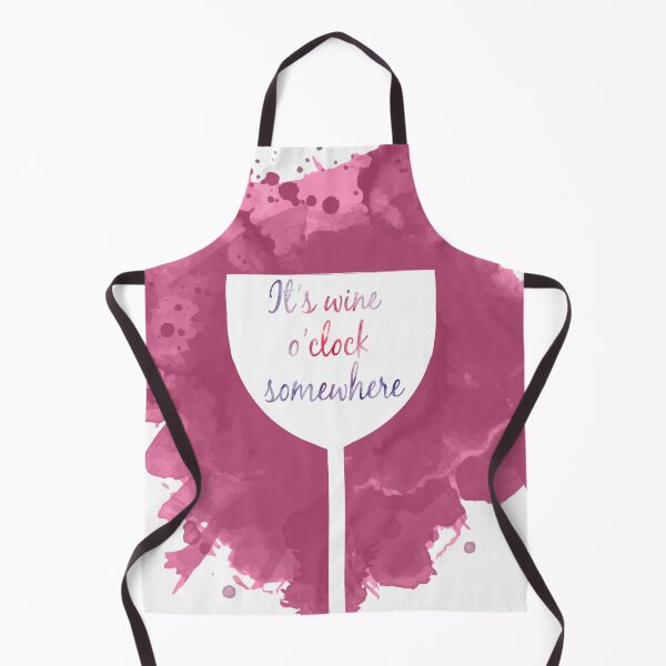 Item preview, It's wine o'clock somewhere with wine glass designed and sold by elgreko.