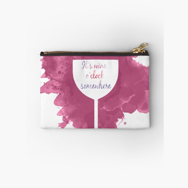 Item preview, It's wine o'clock somewhere with wine glass designed and sold by elgreko.