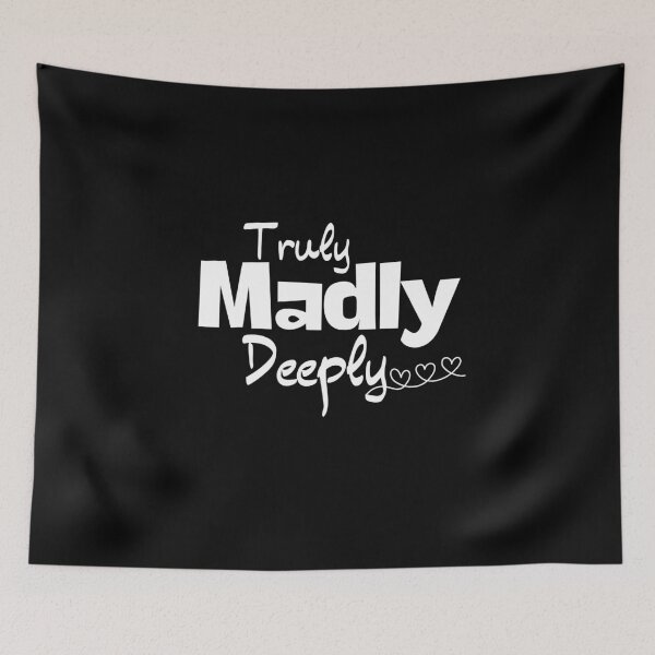 Item preview, Valentines Day Gift, Truly Madly Deeply #LoveYou designed and sold by AmazingEcraft.