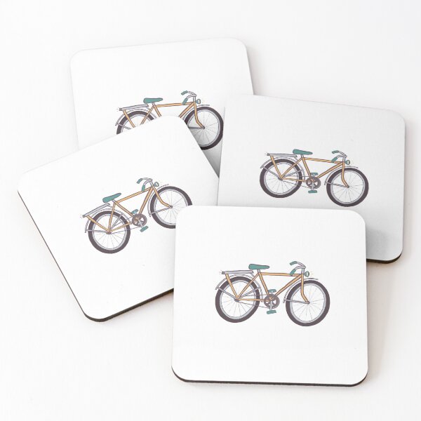 Item preview, Yellow and Teal Cartoon Bike designed and sold by magicae.