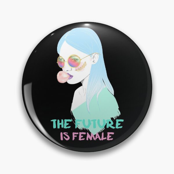 Item preview, The future is female feminism pastel goth watercolor designed and sold by RKSDesigns.