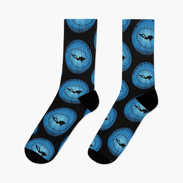Item preview, Deep Water Diver Fish Shoal designed and sold by TheInkElephant.