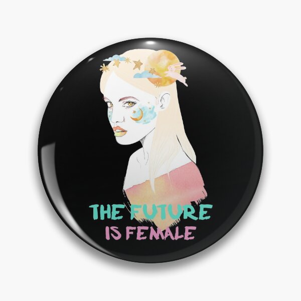 Item preview, The future is female feminism pastel goth watercolor designed and sold by RKSDesigns.