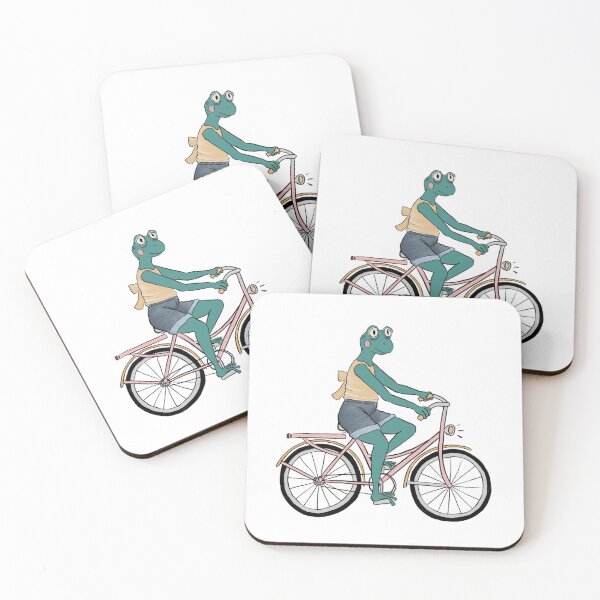 Item preview, Happy Frog on a Pink Bike designed and sold by magicae.